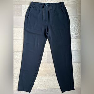 Theory pull-on black pants, size P.